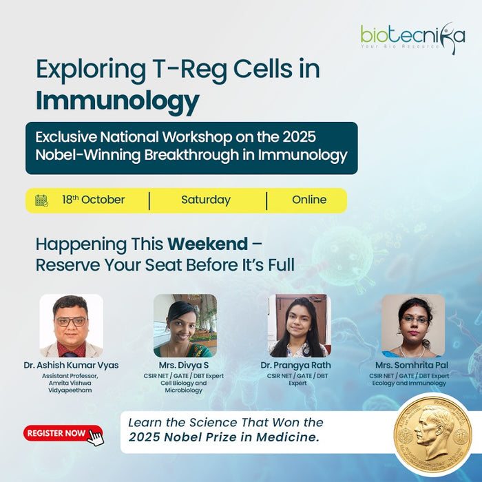 Exploring T-Reg Cells in Immunology - Exclusive National Workshop on the 2025 Nobel-Winning Breakthrough in Immunology