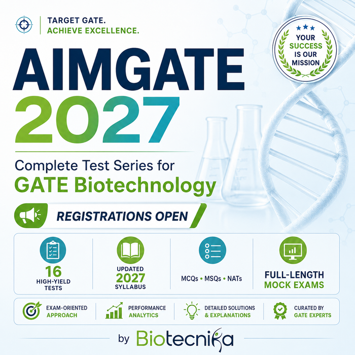 AIMGATE 2027 - Complete Test Series for GATE Biotechnology