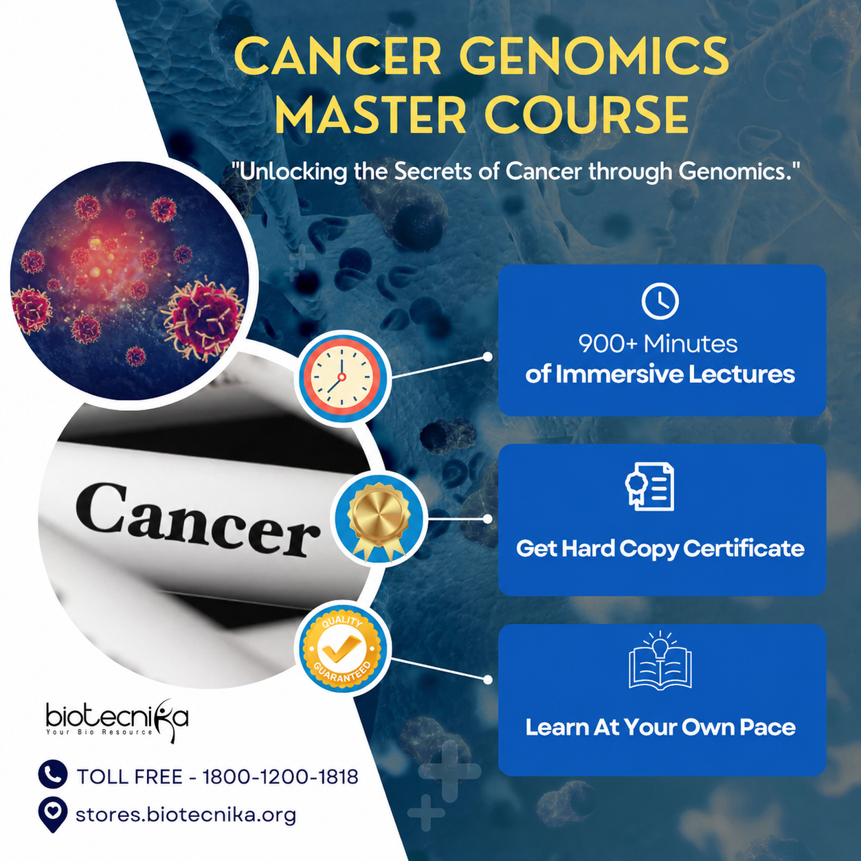 Cancer Genomics Master Course - Unlocking the Secrets of Cancer throug ...