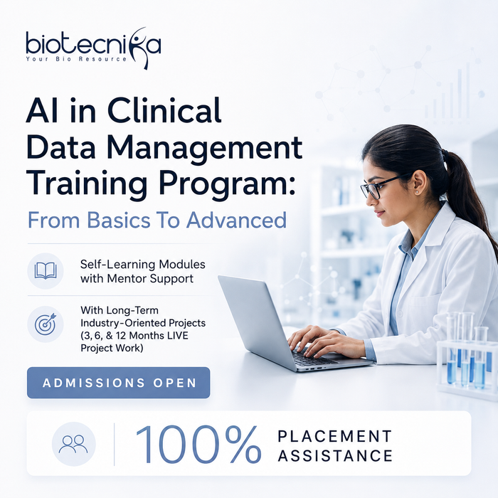 Clinical Data Management Training Program: Basic to Advanced With Hands-on Experience + 3, 6 & 12 Months Project Work