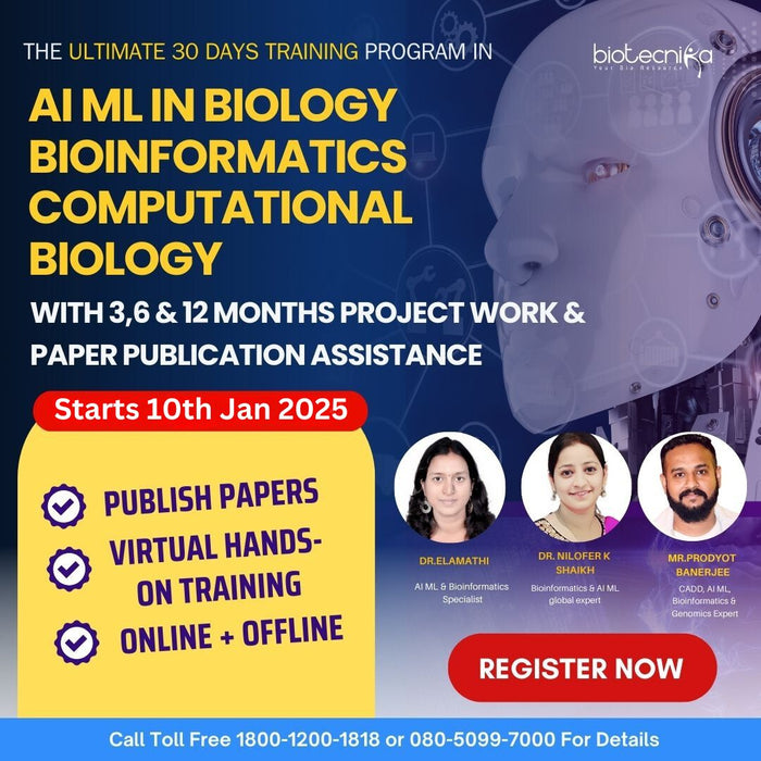 AI ML in Biology & Bioinformatics Summer Training Program