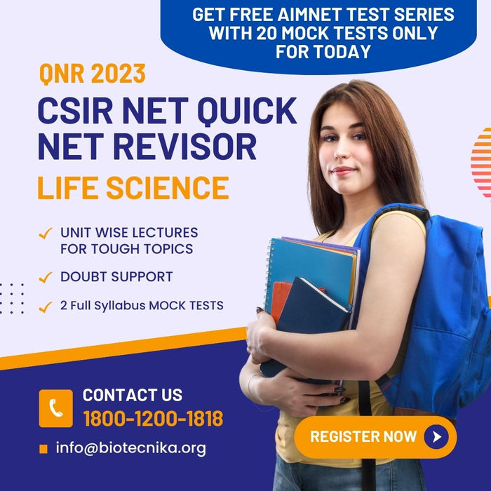 CSIR NET Quick NET Revisor 2023 (QNR 2023) - Self Learning Course