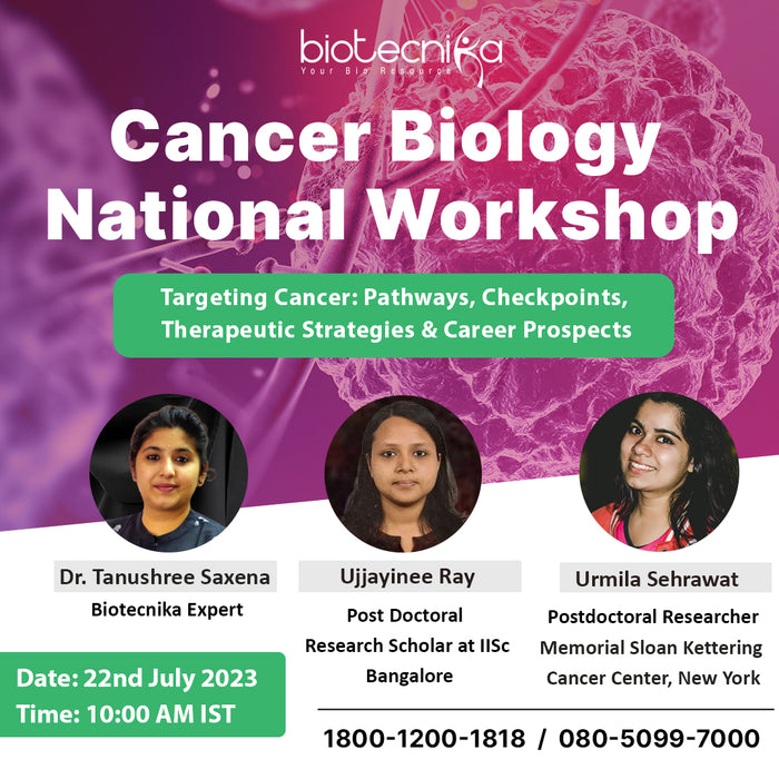 Cancer Biology National Workshop Targeting Cancer: Pathways, Checkpoints, Therapeutics & Career Prospects