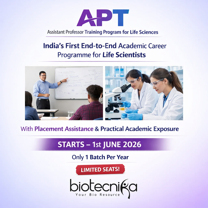 CSIR NET + APT - Assistant Professor Training Program for Life Sciences | Biotecnika