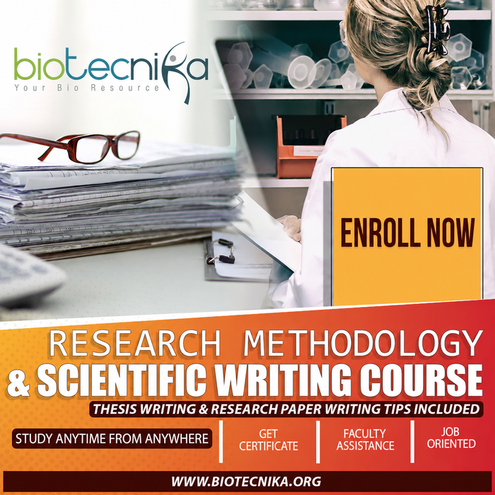 Thesis Writing, Research paper Writing, Research Methodology & Scientific Writing Course