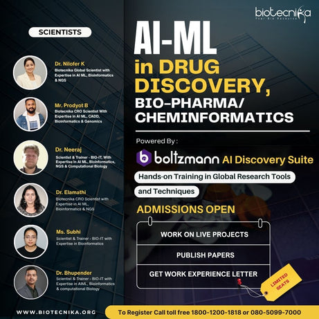 🚀 AI/ML in Drug Discovery Batch Starts 15th July – Enroll Now!