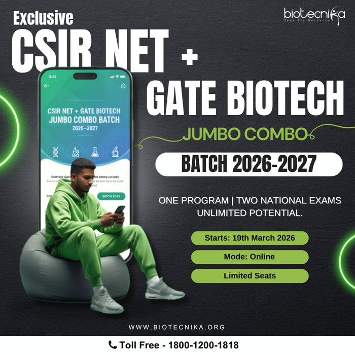 CSIR NET Life Science + GATE BIOTECH JUMBO COMBO BATCH 2026–2027