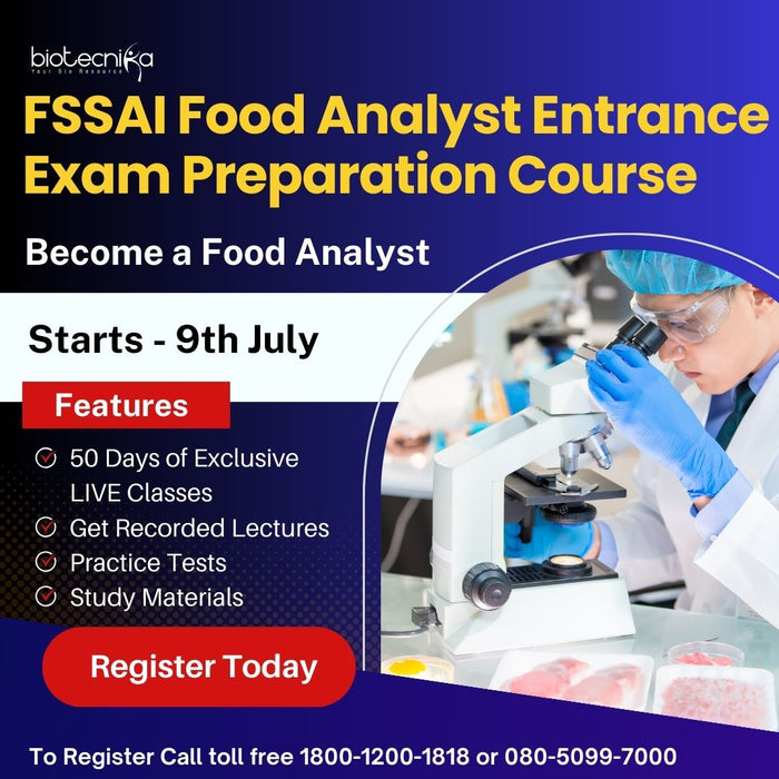 FSSAI Food Analyst Entrance Exam Preparation Course