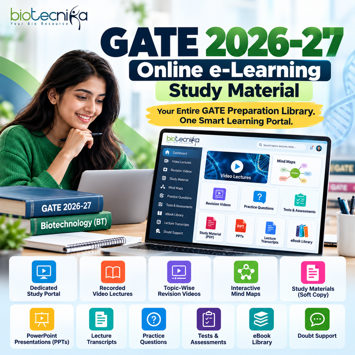 GATE e-learner - Online Study Material for GATE Biotech Exam