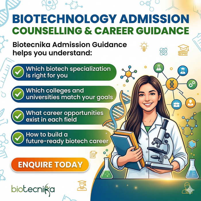 Biotechnology Admission Counselling & Career Guidance | Expert Biotech Mentorship