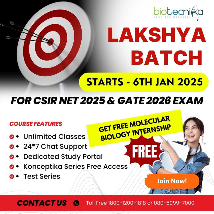 Exclusive Lakshya Batch For CSIR NET Life Science 2025 & GATE Biotech 2026 Exam