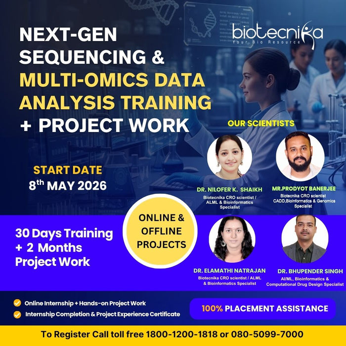 Next-Gen Sequencing & Multi-Omics Data Analysis Hands-On Training with Project Work (Online + Offline)