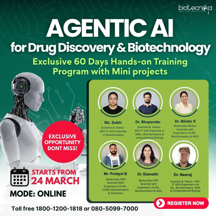 Agentic AI for Drug Discovery & Biotechnology - Hands-on Training Program With Mini Projects