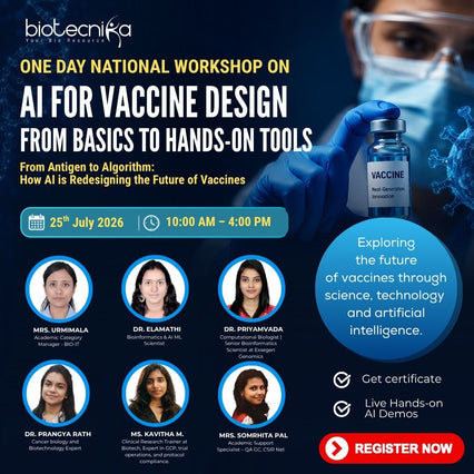 Master AI for Vaccine Design in Just 1 Day | LIVE National Workshop – Register Now