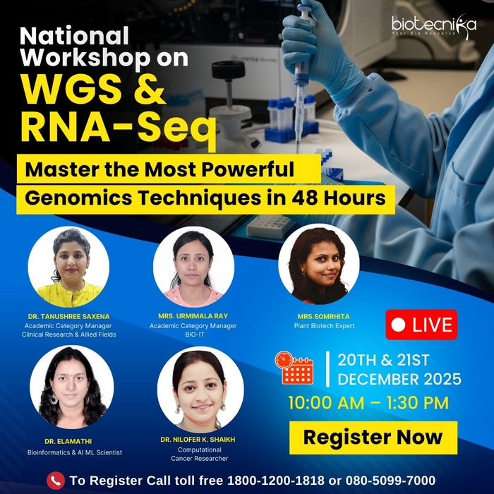 National Workshop on WGS & RNA-Seq - Master the Most Powerful Genomics Techniques in Just 48 Hours
