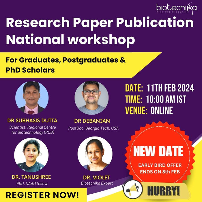 Research Paper Publication Made Easy - National Workshop For Graduates / Postgraduates  & PhD Scholars