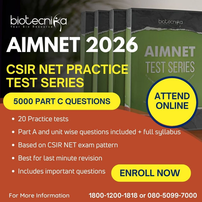 AIMNET 2026 - CSIR NET Life Science Online Test Series - 120 Tests Included*