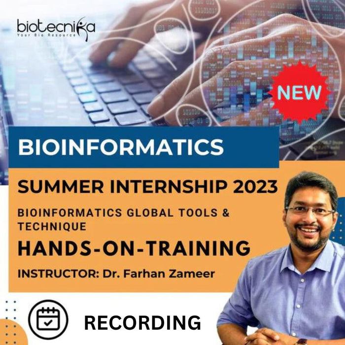 Bioinformatics Summer Internship 2023 With Hands-On-Training Recording
