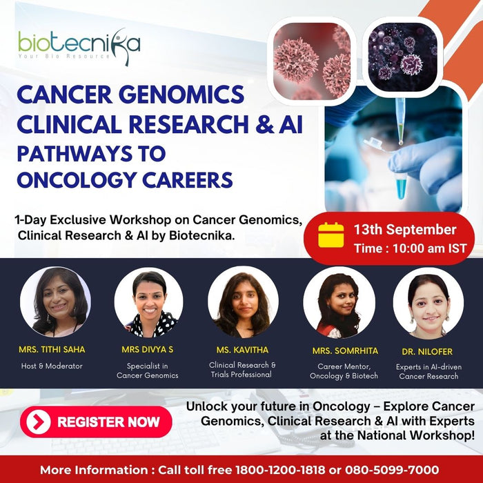 National Workshop on Cancer Genomics, Clinical Research & AI - Pathways to Oncology Careers