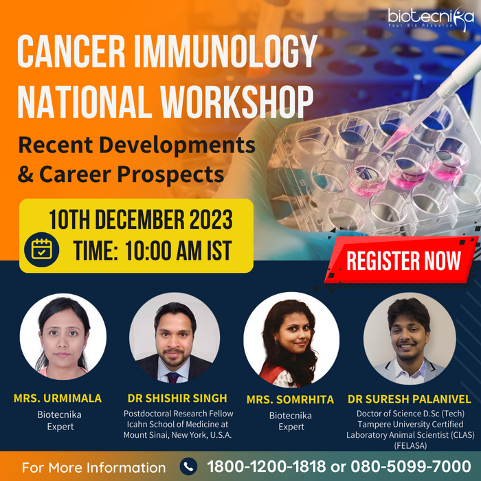 Cancer Immunology National Workshop - Recent Developments & Career Prospects