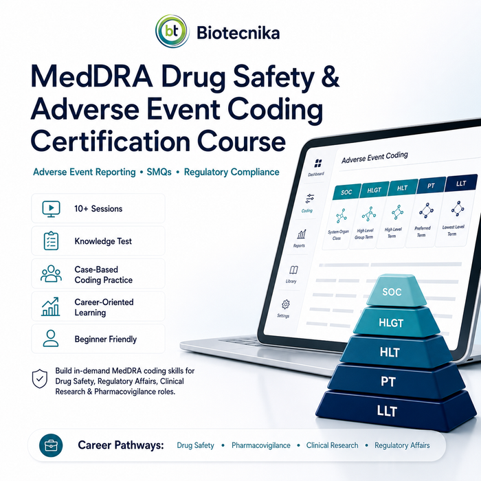 MedDRA Drug Safety &amp; Adverse Event Coding Certification Course