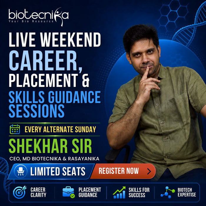 LIVE Weekend Career, Placement & Skills Guidance Sessions Exclusively with Shekhar Sir