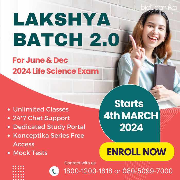 CSIR NET Lakshya Batch 2.0 For June & Dec 2024 Life Science Exam