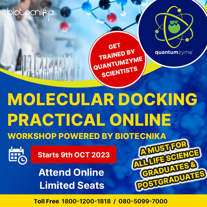 Industrial Molecular Docking Practical Online Workshop By Quantumzyme - Powered By Biotecnika