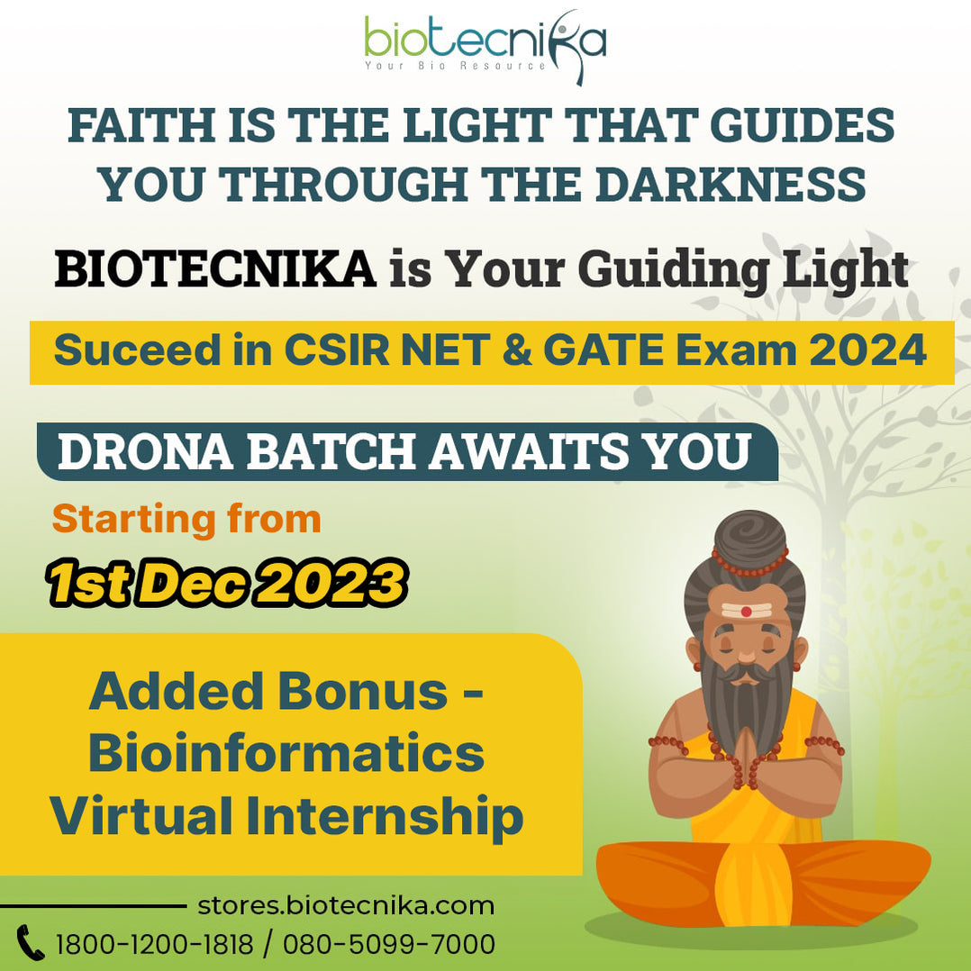 DRONA 3.0 BATCH For CSIR NET Life Science June 2024 & GATE 2024