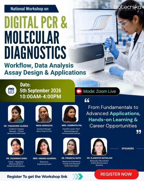National Workshop on Digital PCR & Molecular Diagnostics - Registrations Open