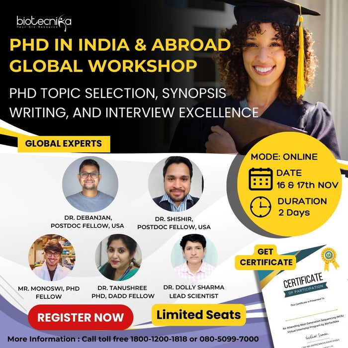 PhD in India & Abroad - Global Workshop on PhD Topic Selection, Synopsis Writing, and Interview Excellence