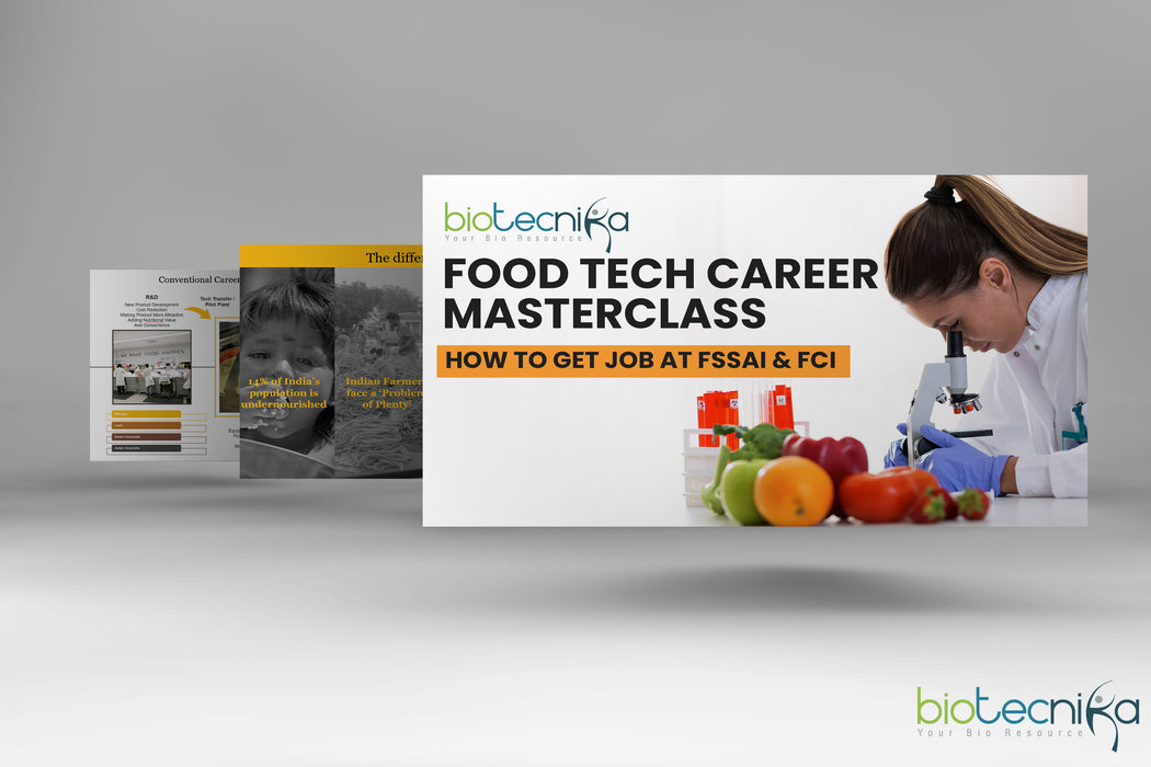 Food Tech Career Masterclass - How To Get Job @ FSSAI & FCI - PPT Download