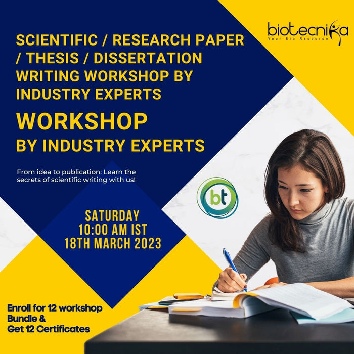 Scientific / Research paper / Thesis / Dissertation Writing Workshop By Industry Experts