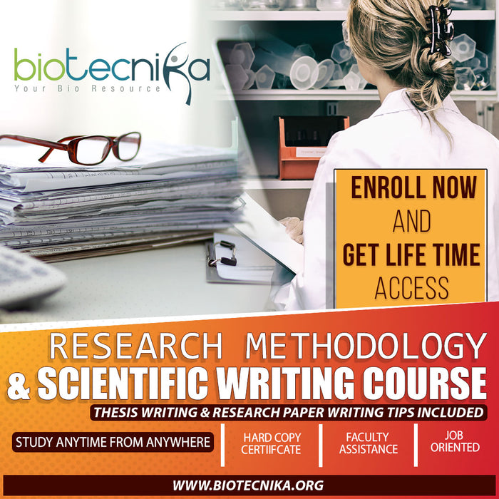 Thesis Writing, Research paper Writing, Research Methodology & Scientific Writing Course