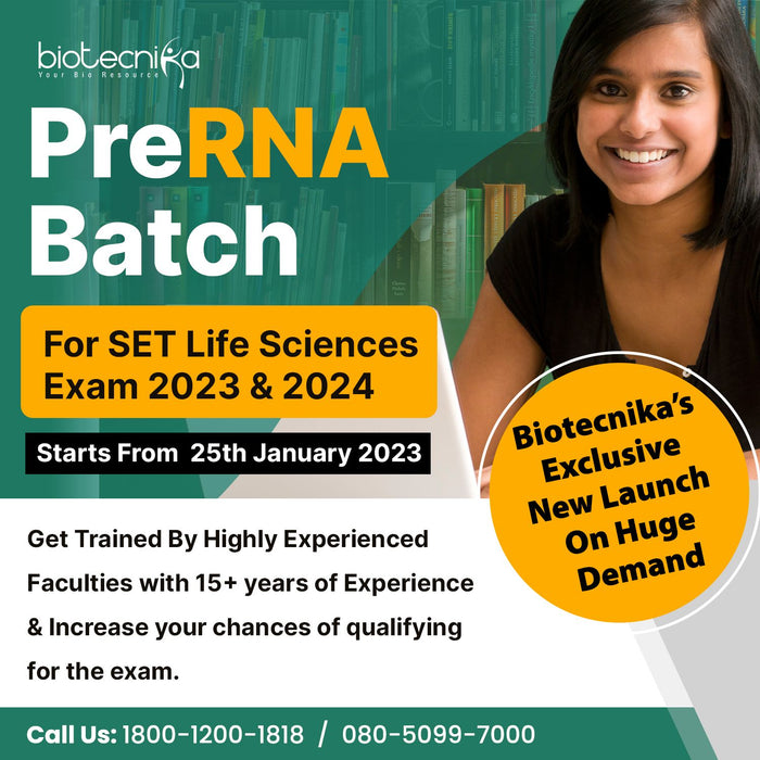Prepare For SET Life Sciences Exam 2023 & 2024 With Biotecnika - Register For PreRNA Batch