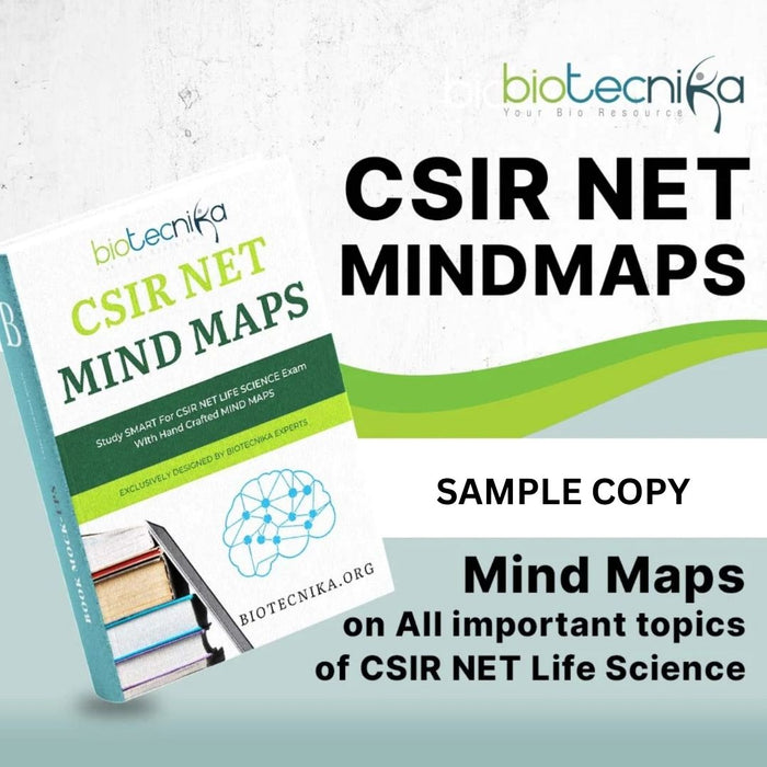 CSIR NET Life Science Smart Notes / Mind Maps Sample Copy Download