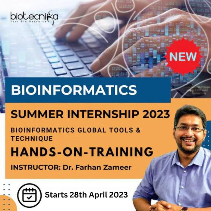 Bioinformatics Summer Internship 2023 With Hands-On-Training
