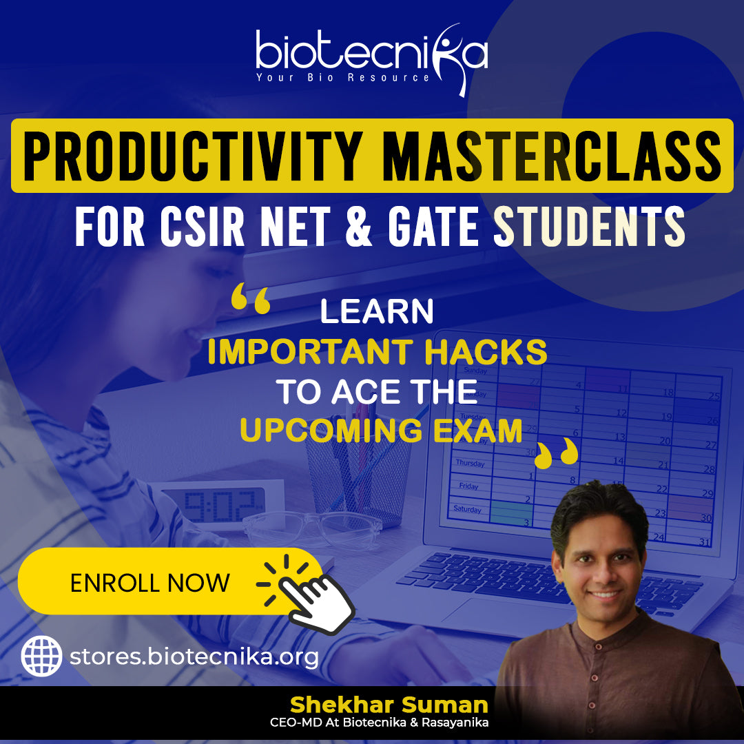 CSIR NET & GATE Productivity Masterclass - EXCLUSIVE COURSE ...